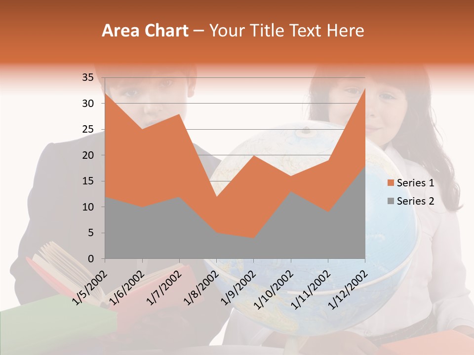 Student Test Caucasian PowerPoint Template