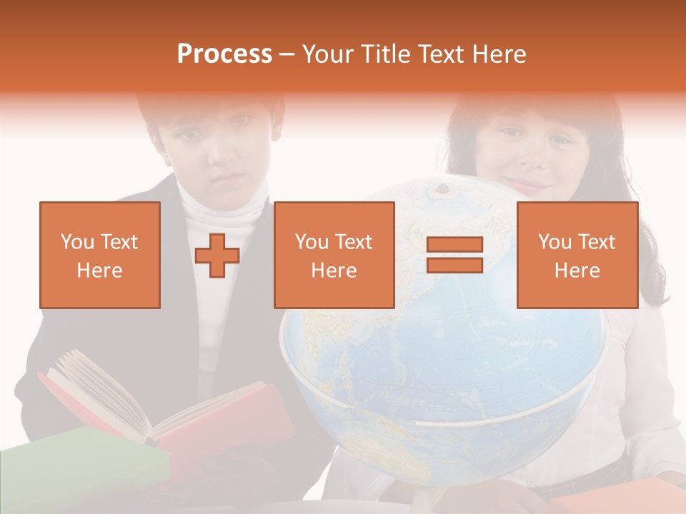 Student Test Caucasian PowerPoint Template