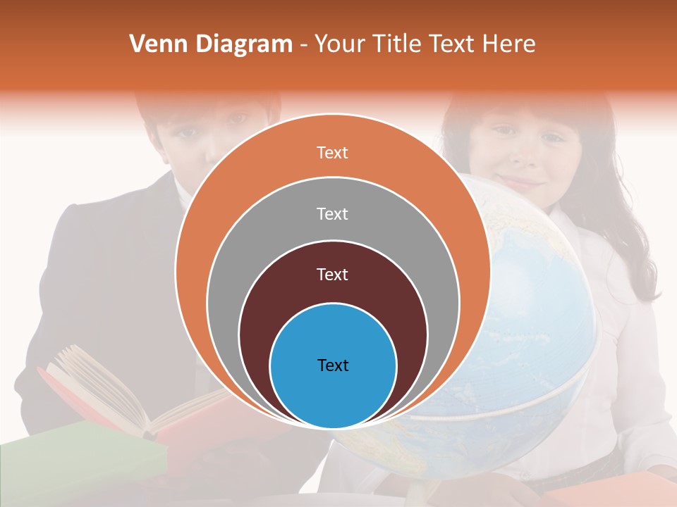 Student Test Caucasian PowerPoint Template