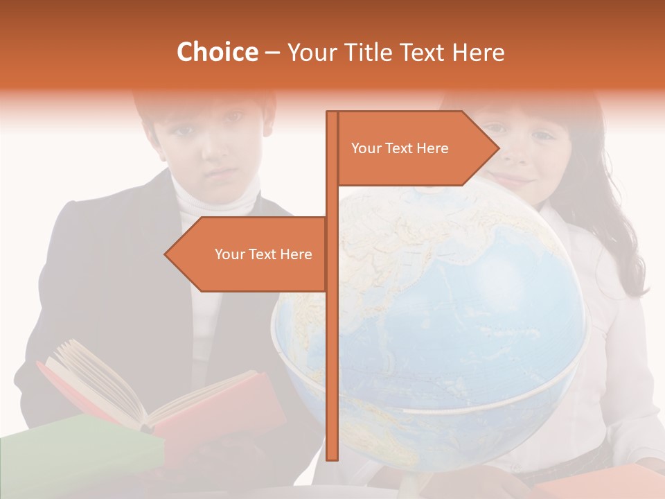 Student Test Caucasian PowerPoint Template