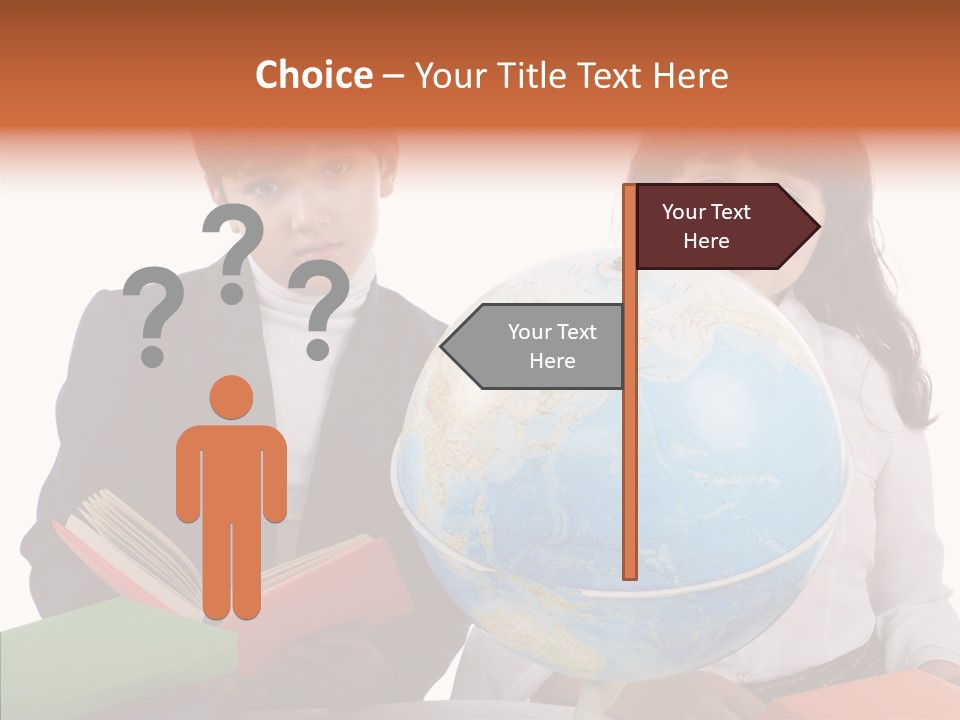 Student Test Caucasian PowerPoint Template