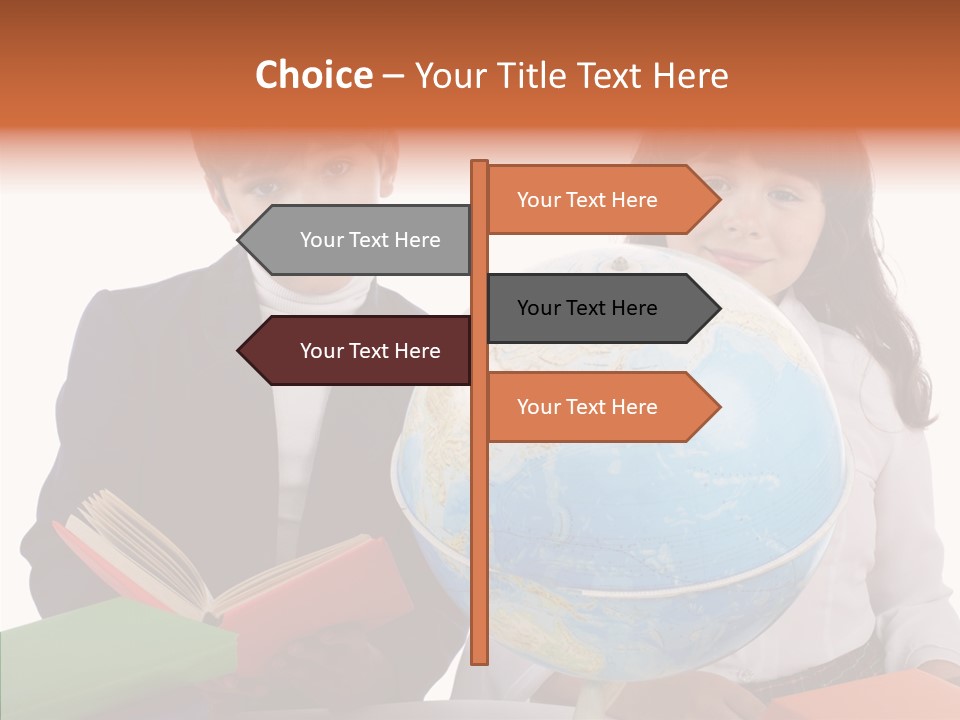 Student Test Caucasian PowerPoint Template