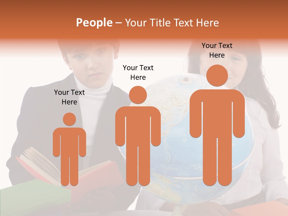 Student Test Caucasian PowerPoint Template