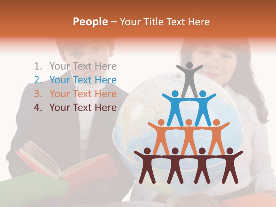 Student Test Caucasian PowerPoint Template