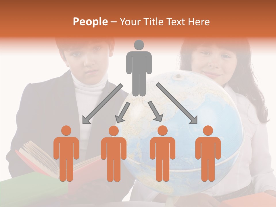 Student Test Caucasian PowerPoint Template