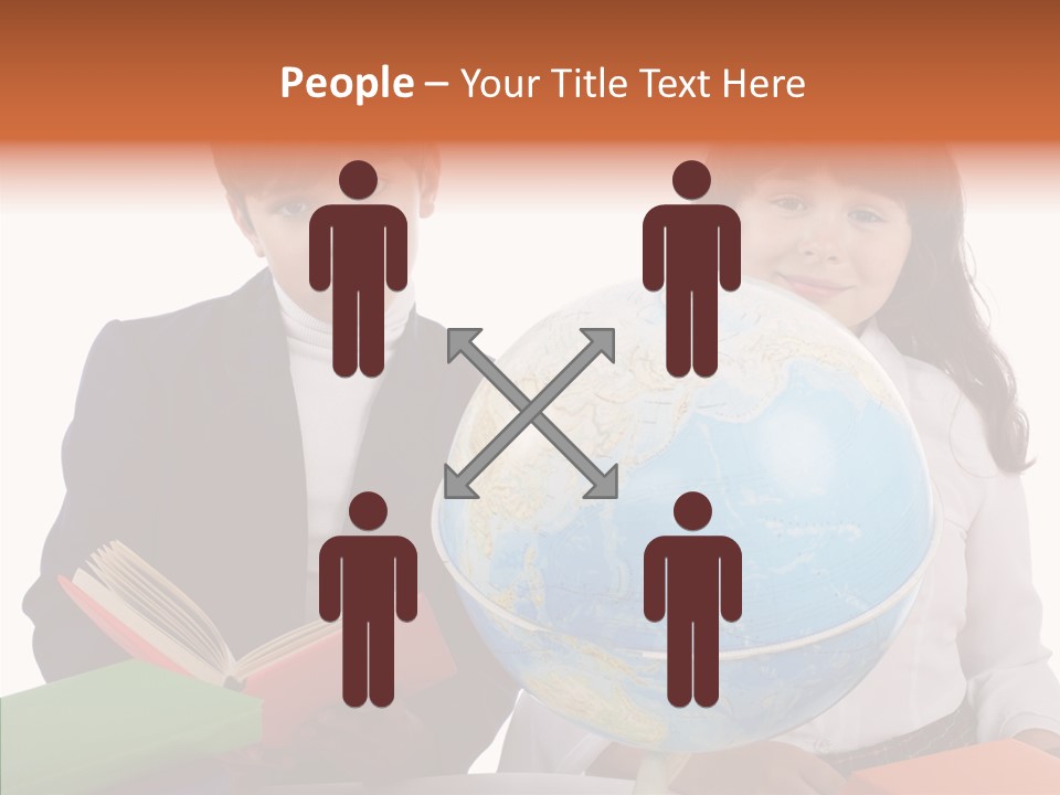 Student Test Caucasian PowerPoint Template