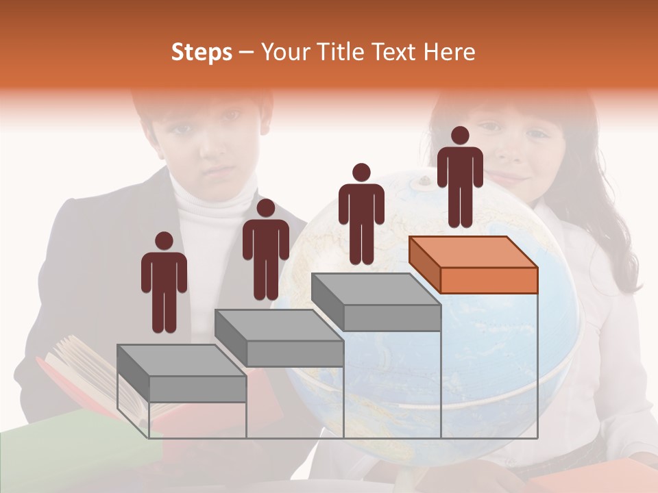 Student Test Caucasian PowerPoint Template