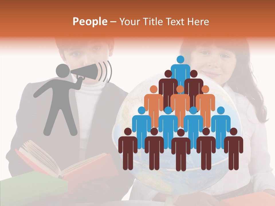 Student Test Caucasian PowerPoint Template