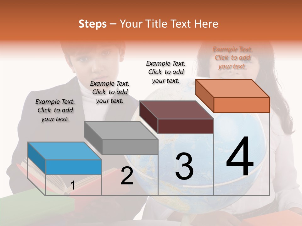 Student Test Caucasian PowerPoint Template