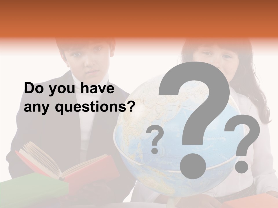 Student Test Caucasian PowerPoint Template