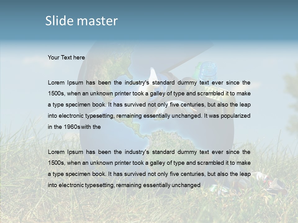 Bottle Idea Concept PowerPoint Template