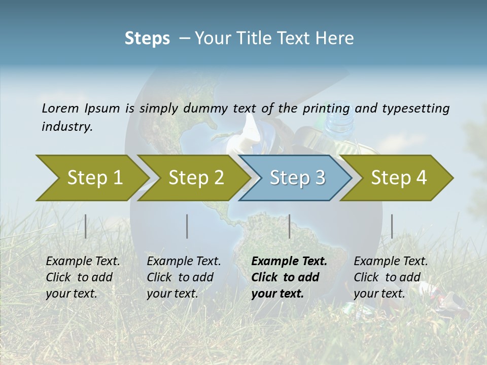 Bottle Idea Concept PowerPoint Template