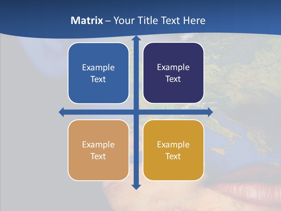 Carthography Continent Girl PowerPoint Template