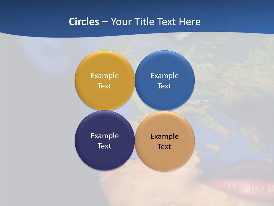 Carthography Continent Girl PowerPoint Template