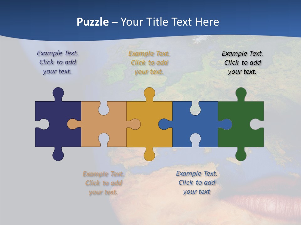 Carthography Continent Girl PowerPoint Template