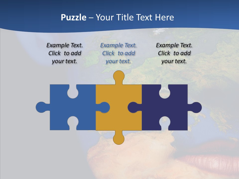 Carthography Continent Girl PowerPoint Template