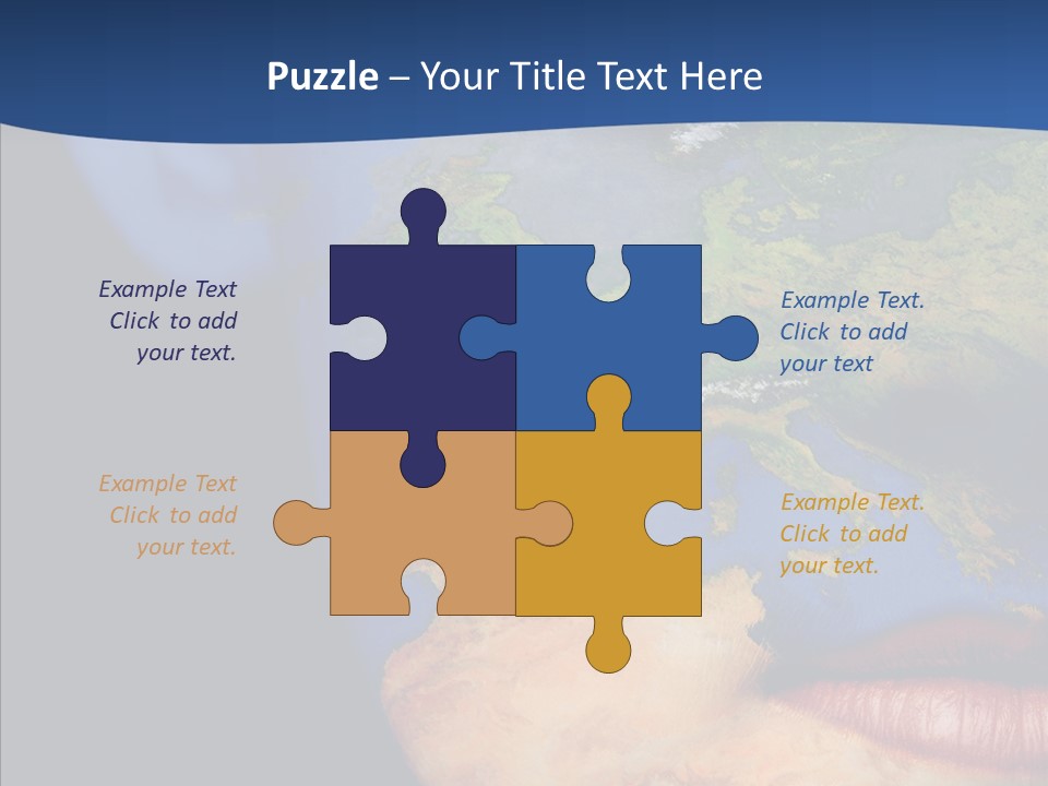 Carthography Continent Girl PowerPoint Template