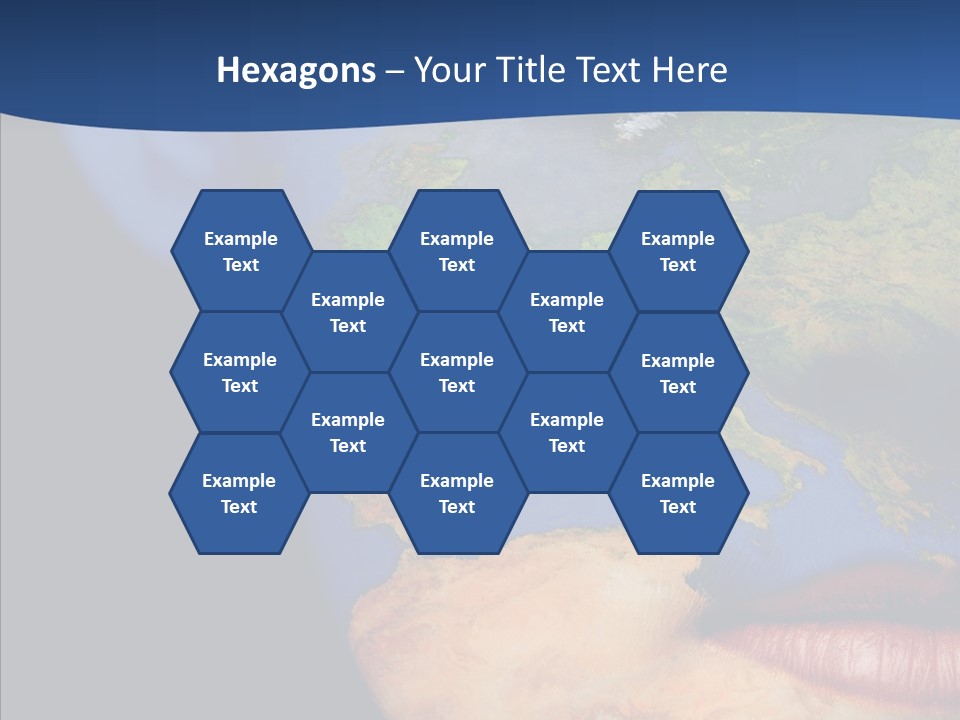 Carthography Continent Girl PowerPoint Template