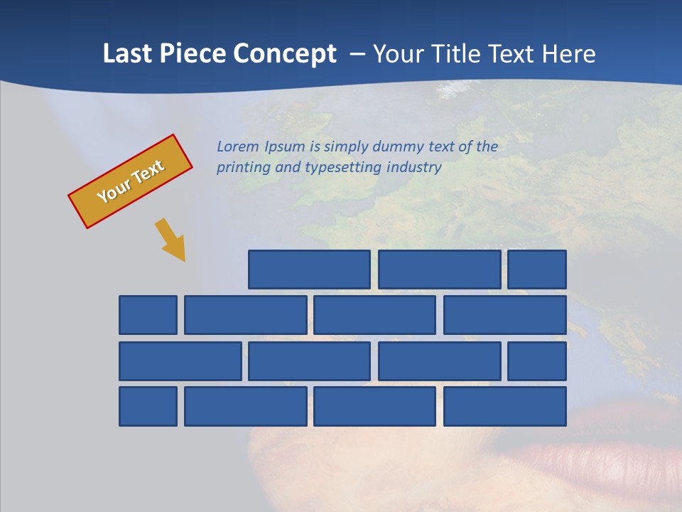 Carthography Continent Girl PowerPoint Template