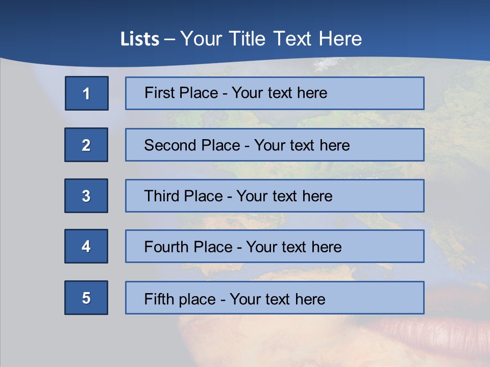 Carthography Continent Girl PowerPoint Template