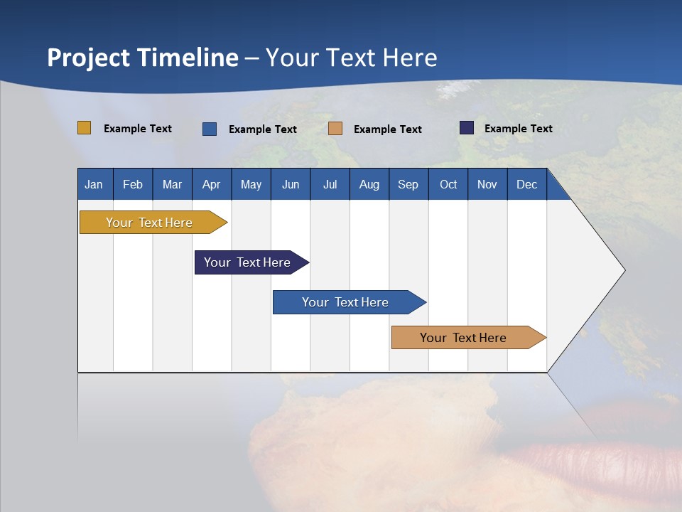 Carthography Continent Girl PowerPoint Template