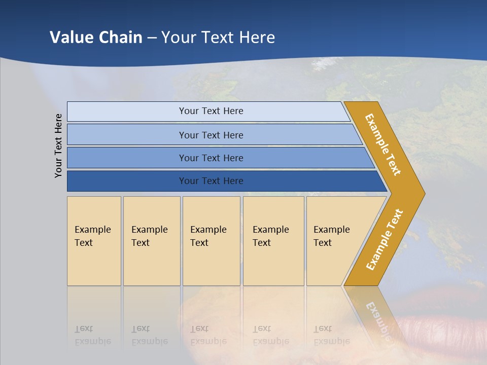 Carthography Continent Girl PowerPoint Template