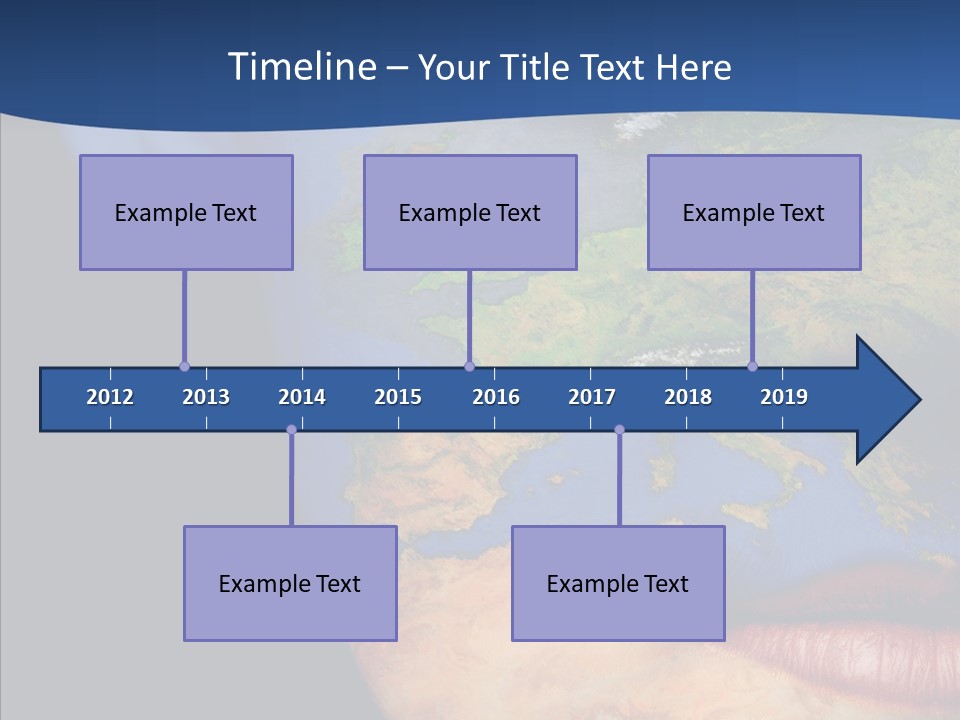 Carthography Continent Girl PowerPoint Template