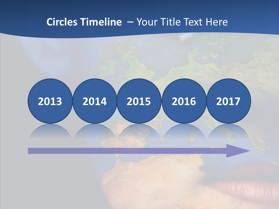 Carthography Continent Girl PowerPoint Template