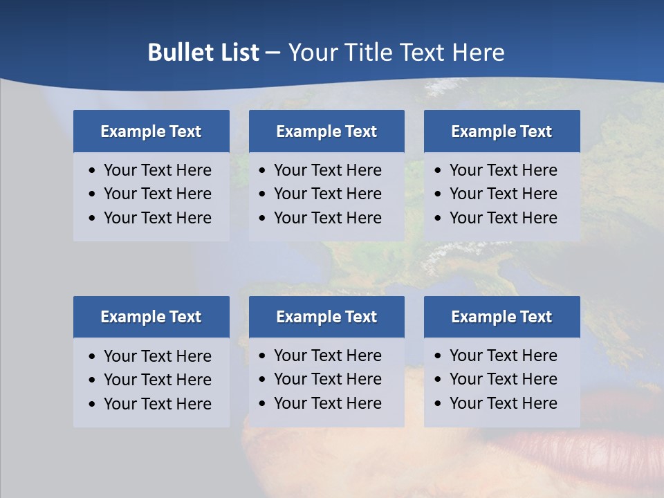 Carthography Continent Girl PowerPoint Template