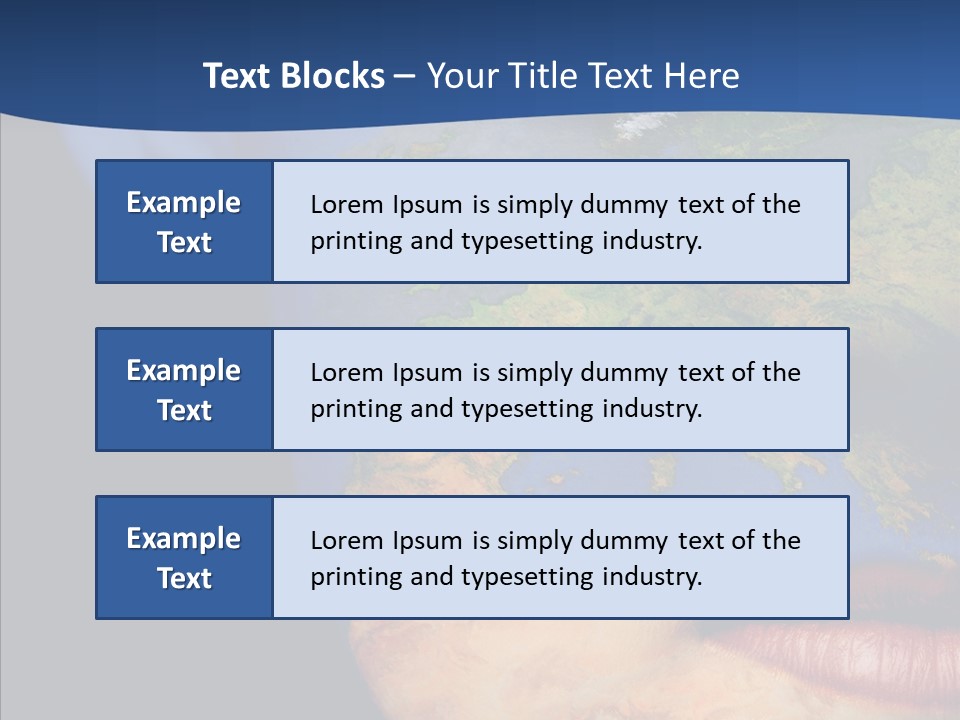Carthography Continent Girl PowerPoint Template
