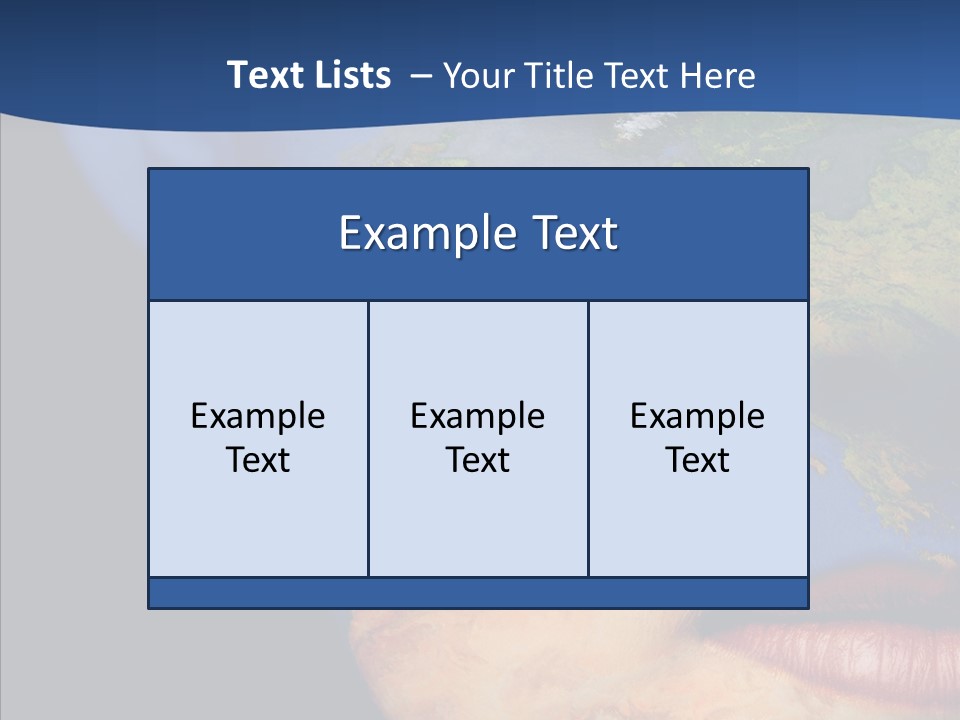 Carthography Continent Girl PowerPoint Template