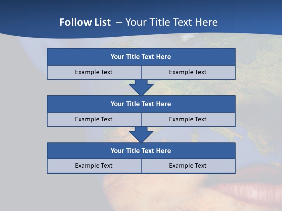 Carthography Continent Girl PowerPoint Template