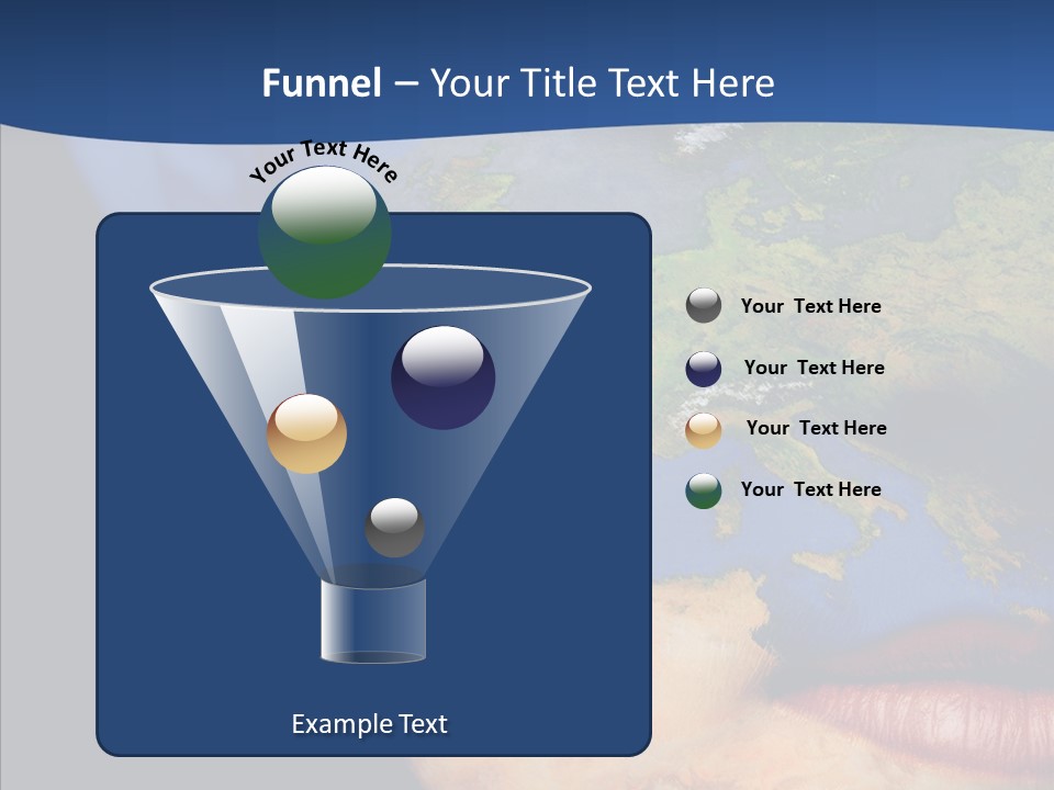 Carthography Continent Girl PowerPoint Template