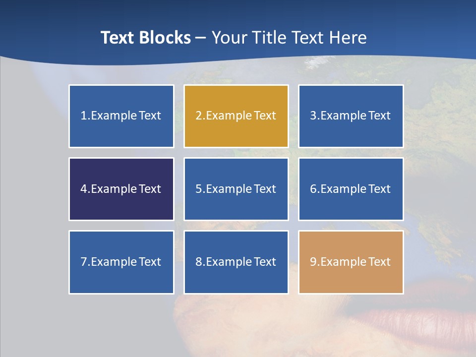 Carthography Continent Girl PowerPoint Template