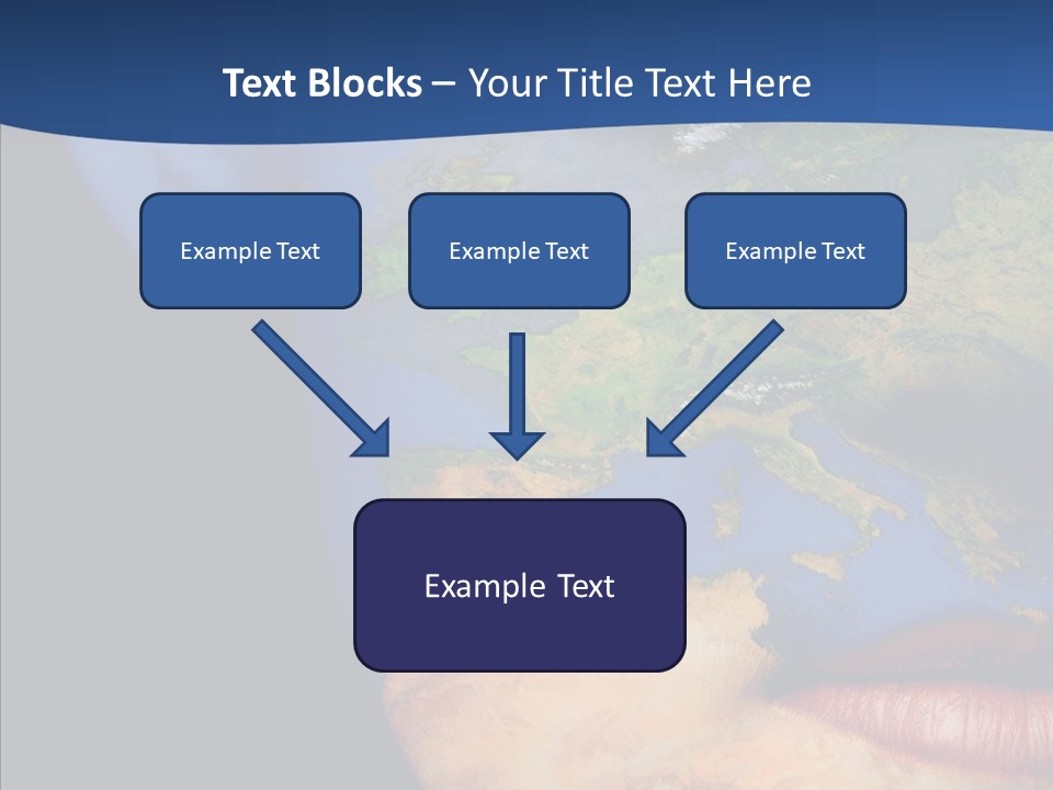 Carthography Continent Girl PowerPoint Template
