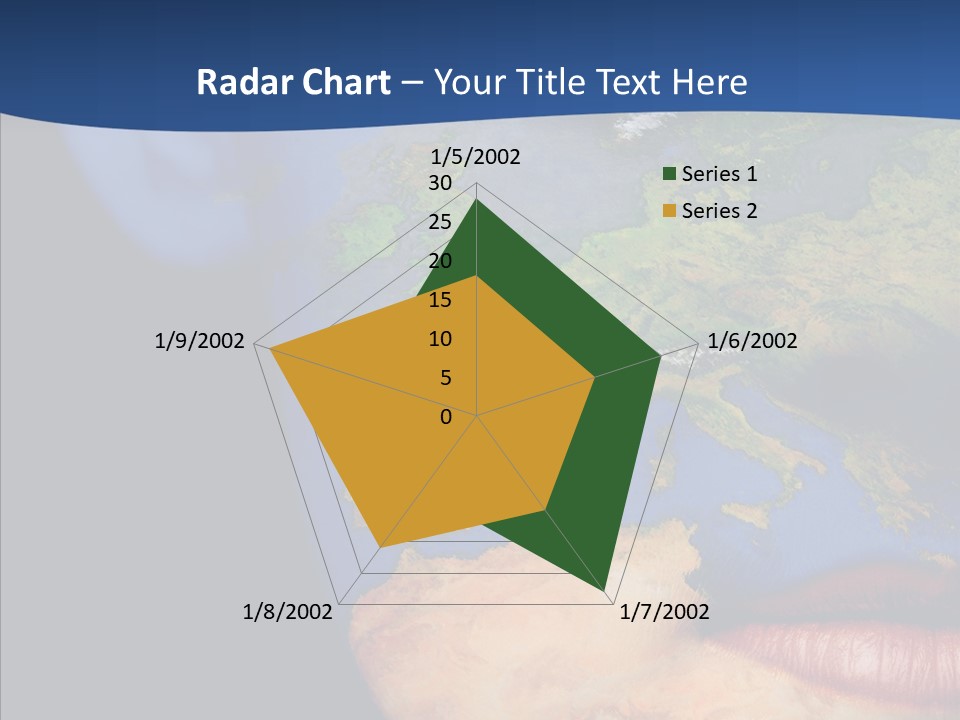 Carthography Continent Girl PowerPoint Template