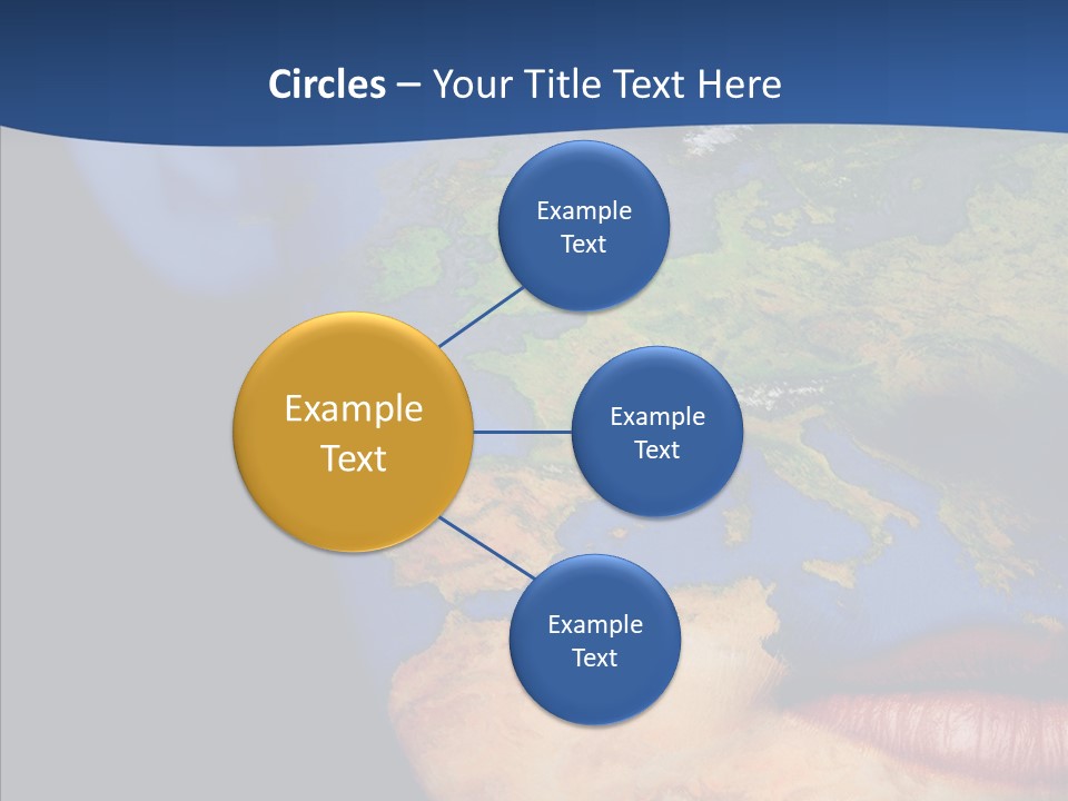 Carthography Continent Girl PowerPoint Template
