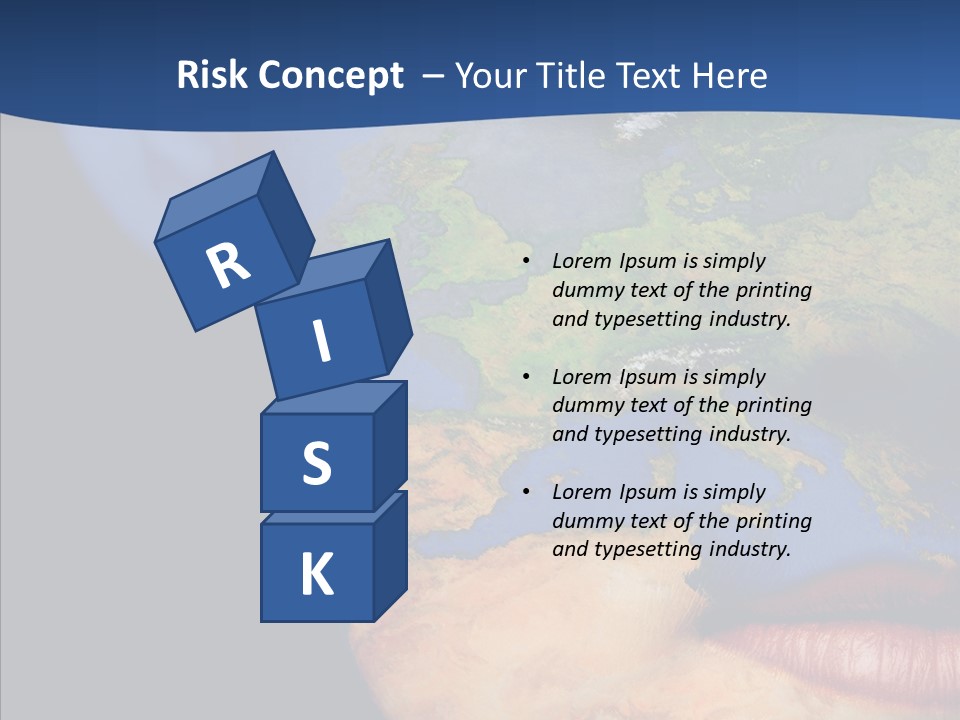 Carthography Continent Girl PowerPoint Template