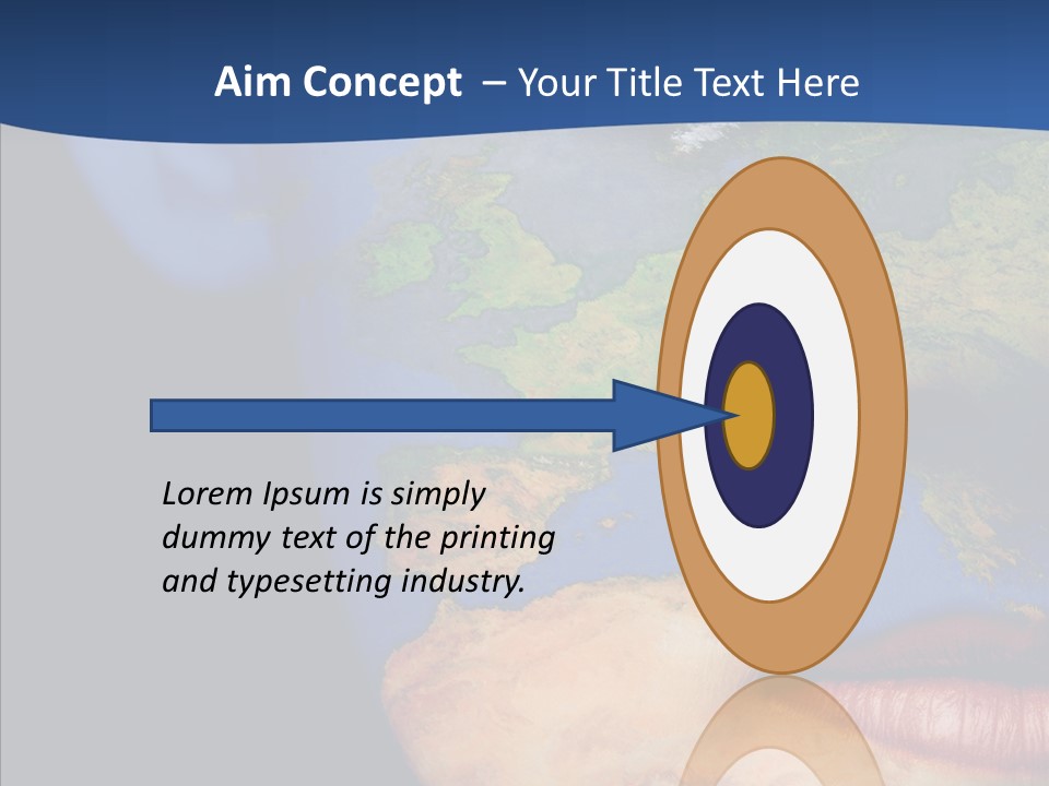 Carthography Continent Girl PowerPoint Template