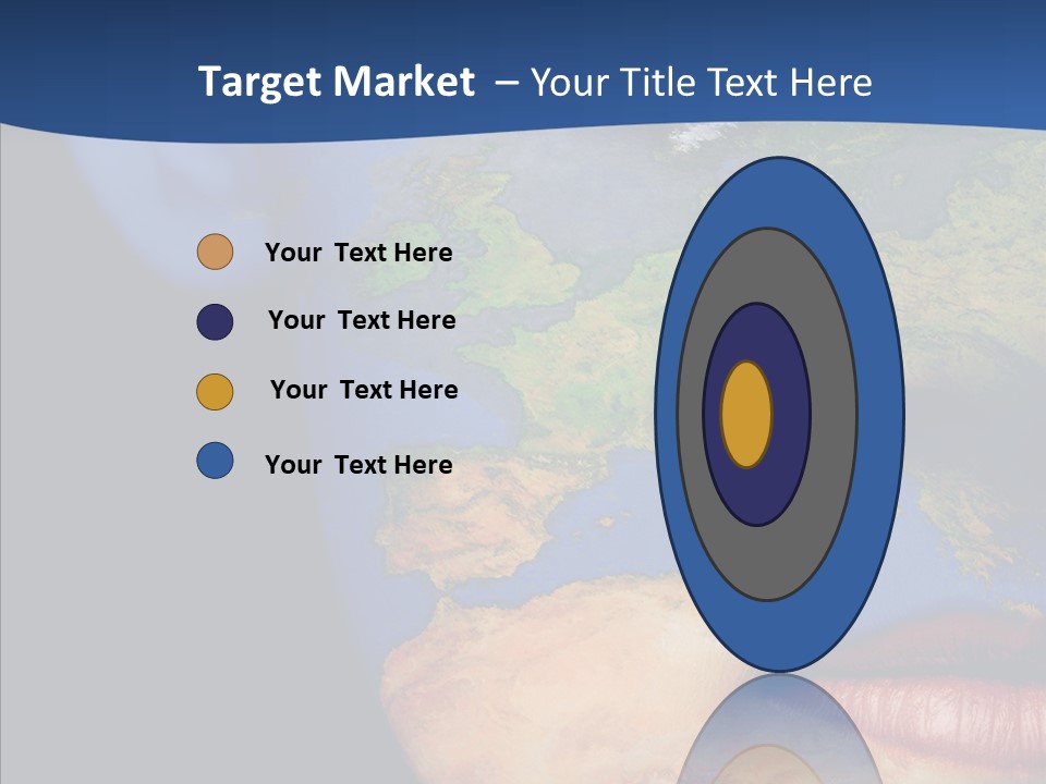 Carthography Continent Girl PowerPoint Template