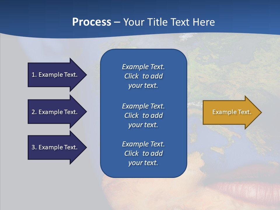 Carthography Continent Girl PowerPoint Template