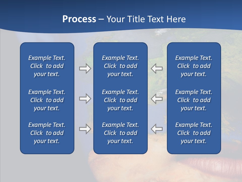 Carthography Continent Girl PowerPoint Template