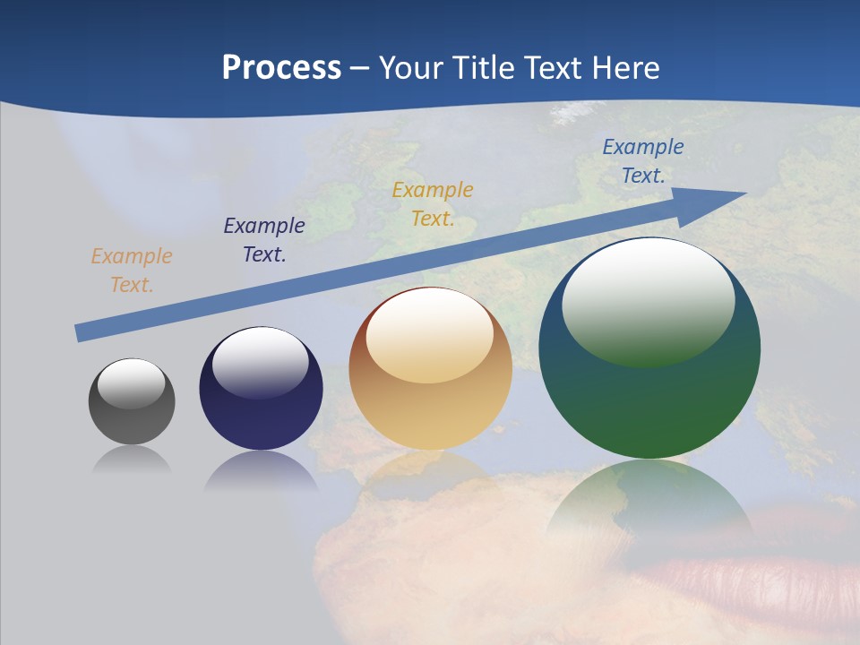 Carthography Continent Girl PowerPoint Template