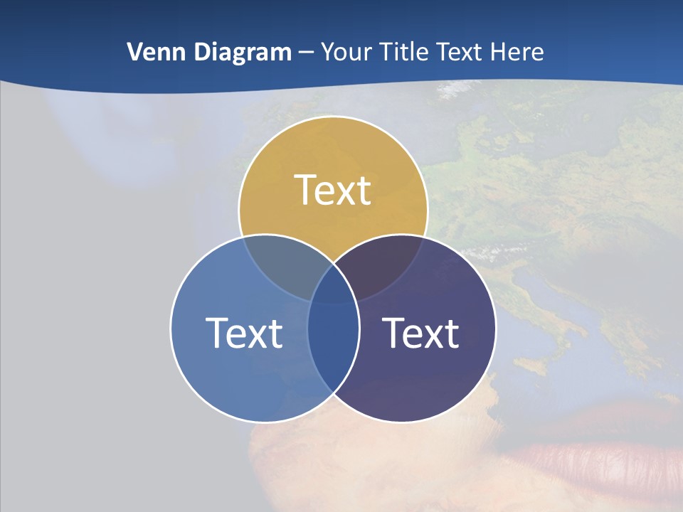 Carthography Continent Girl PowerPoint Template
