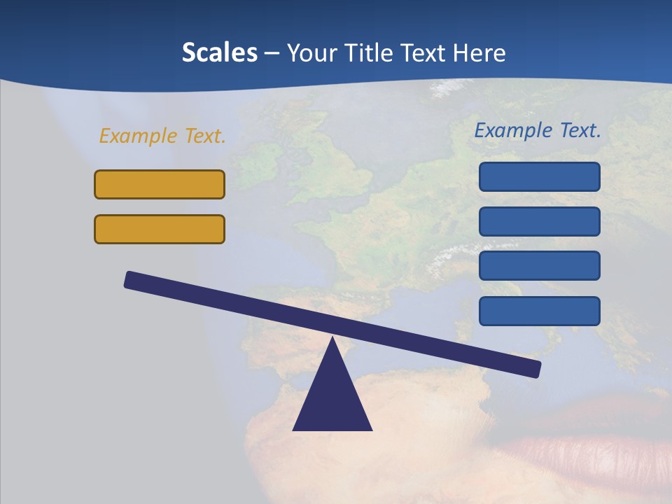 Carthography Continent Girl PowerPoint Template