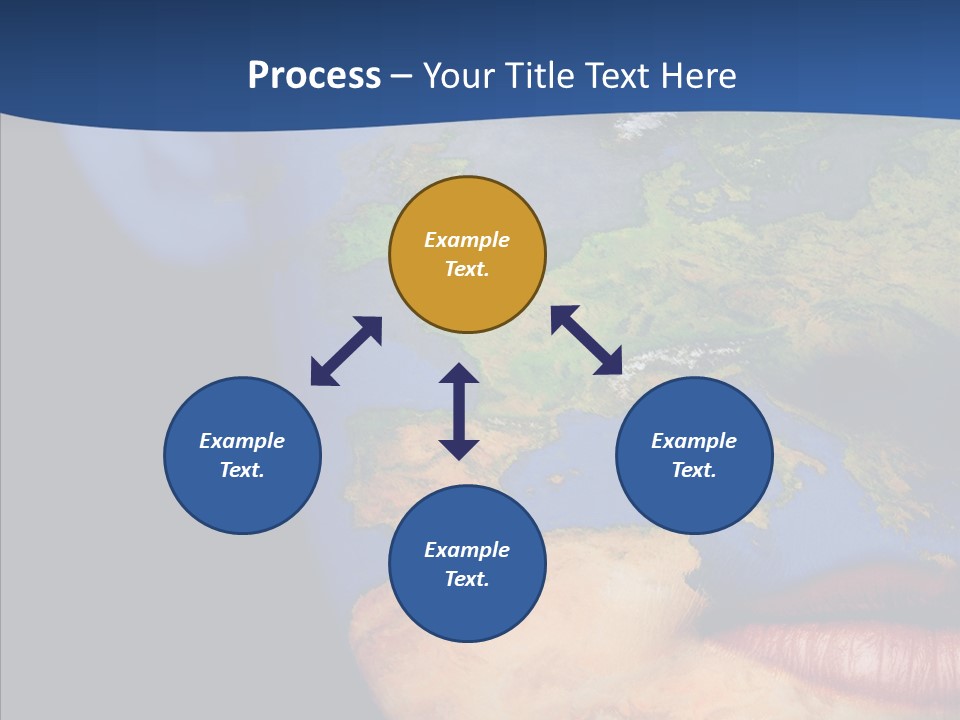 Carthography Continent Girl PowerPoint Template