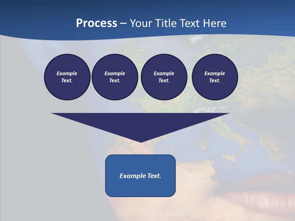 Carthography Continent Girl PowerPoint Template