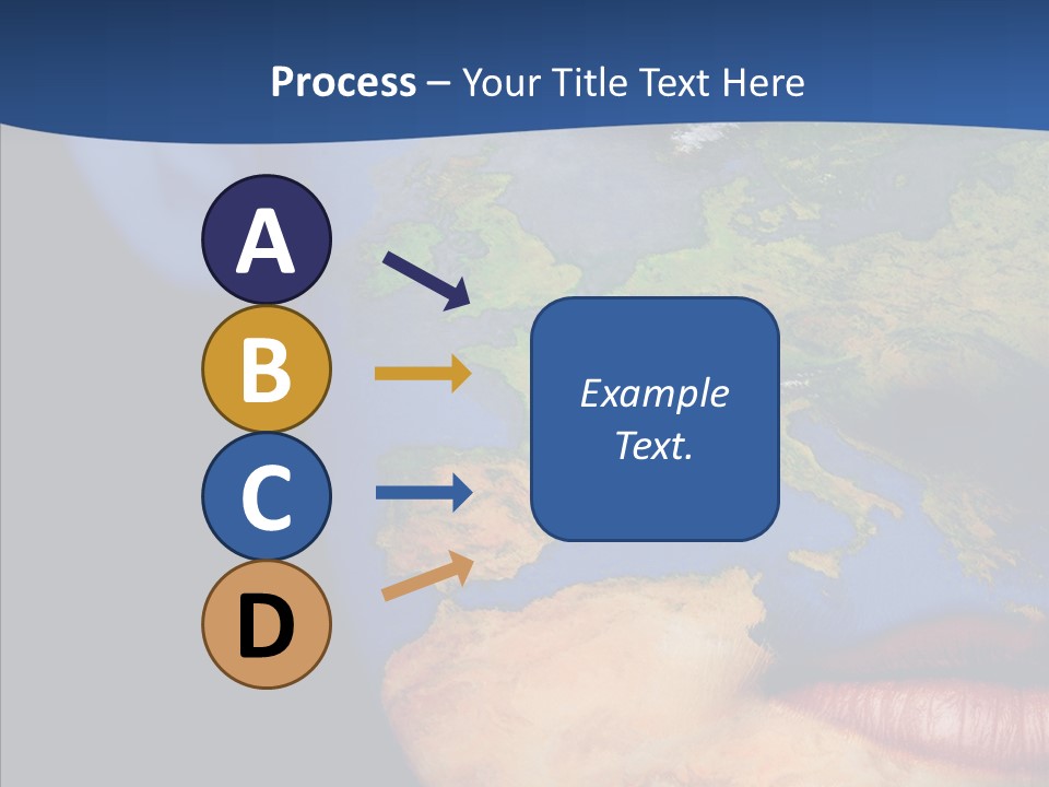 Carthography Continent Girl PowerPoint Template