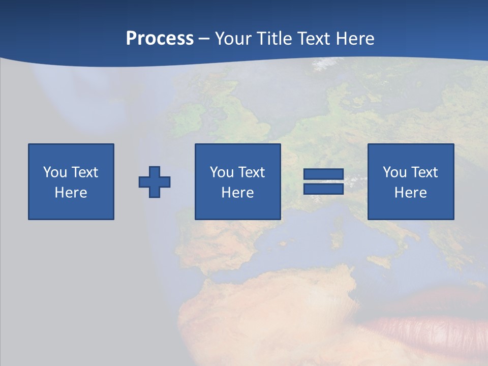 Carthography Continent Girl PowerPoint Template