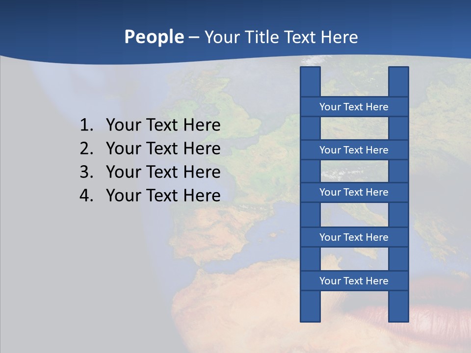 Carthography Continent Girl PowerPoint Template